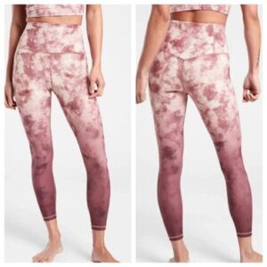 Athleta Pink Ombré Leggings